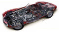 Alfa Romeo Disco Volante cutaway A4 Photo Print