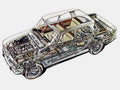 Alfa Romeo Giulia cutaway A4 Photo Print