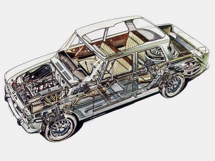 Alfa Romeo Giulia cutaway A4 Photo Print