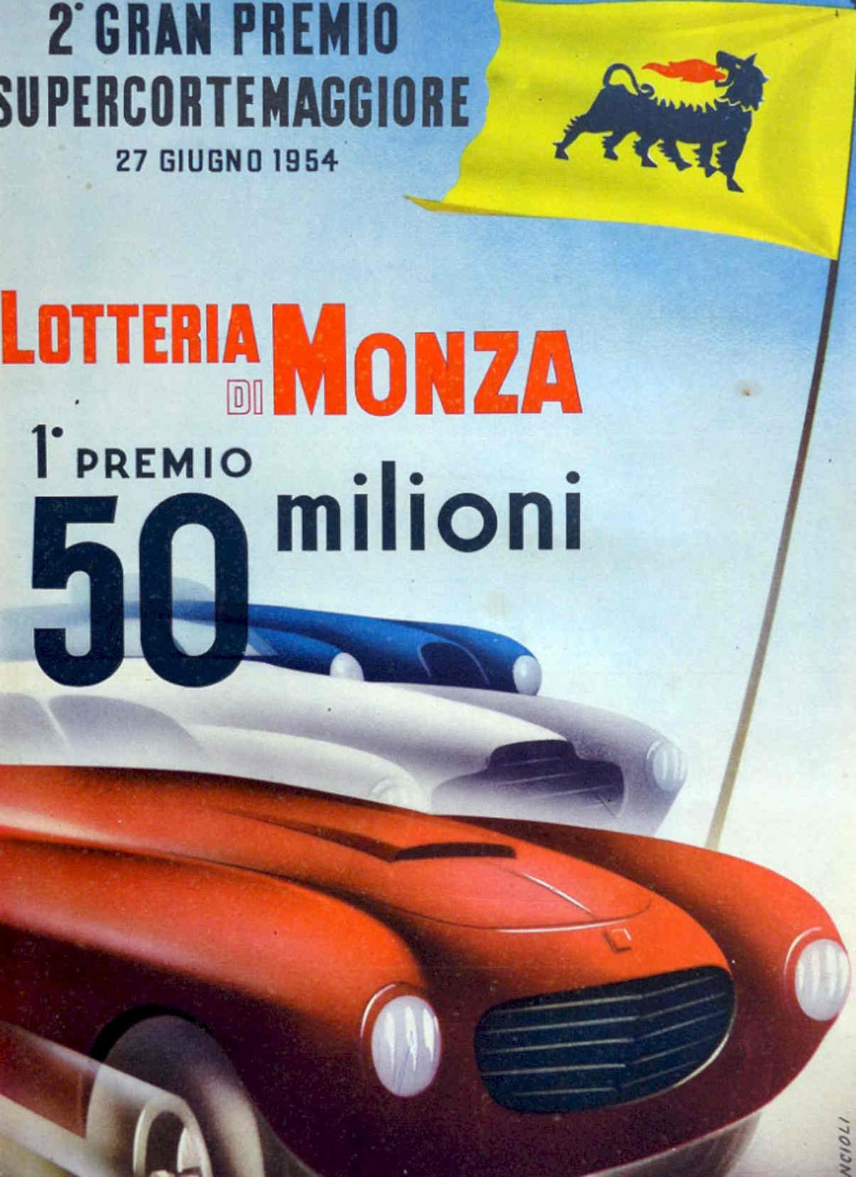 Alfa Romeo Lottery Vintage Retro Advert Poster A4 Photo Print