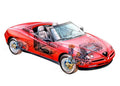 Alfa Romeo Spider 916S 1995 cutaway A4 Photo Print