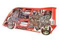 Alfa Romeo Tipo 33TT12 1973 cutaway A4 Photo Print