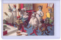 Alfred Mainzer Dressed Cats At Barber barber advert A4 Photo Print