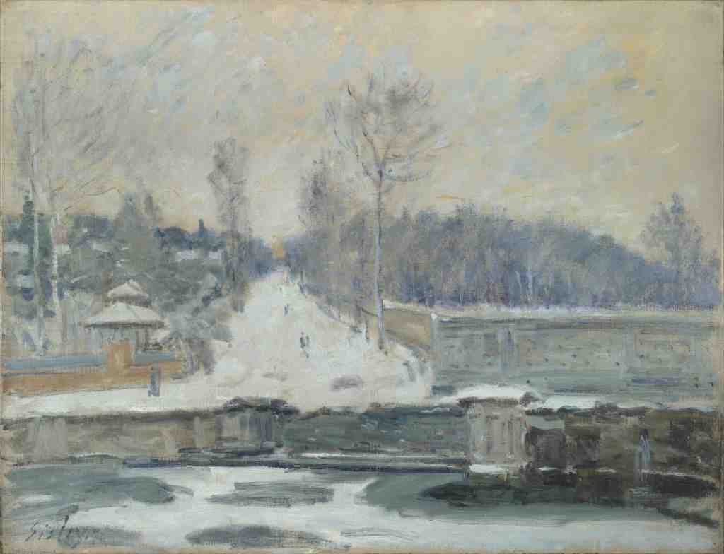 Alfred Sisley The Watering Place at Marly le Roi A4 Photo Print