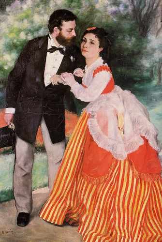 Alfred Sisley With His Wife 1868 A4 Photo Print