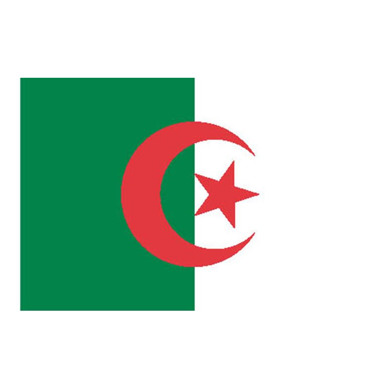 Algeria Flag N326 A4 Photo Print