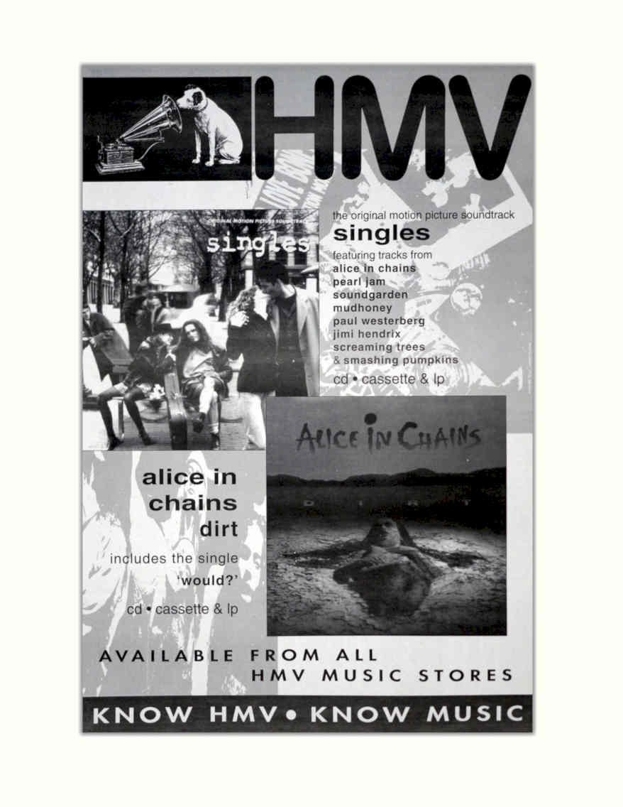 Alice Chains Dirt Vintage Retro Advert Poster A4 Photo Print