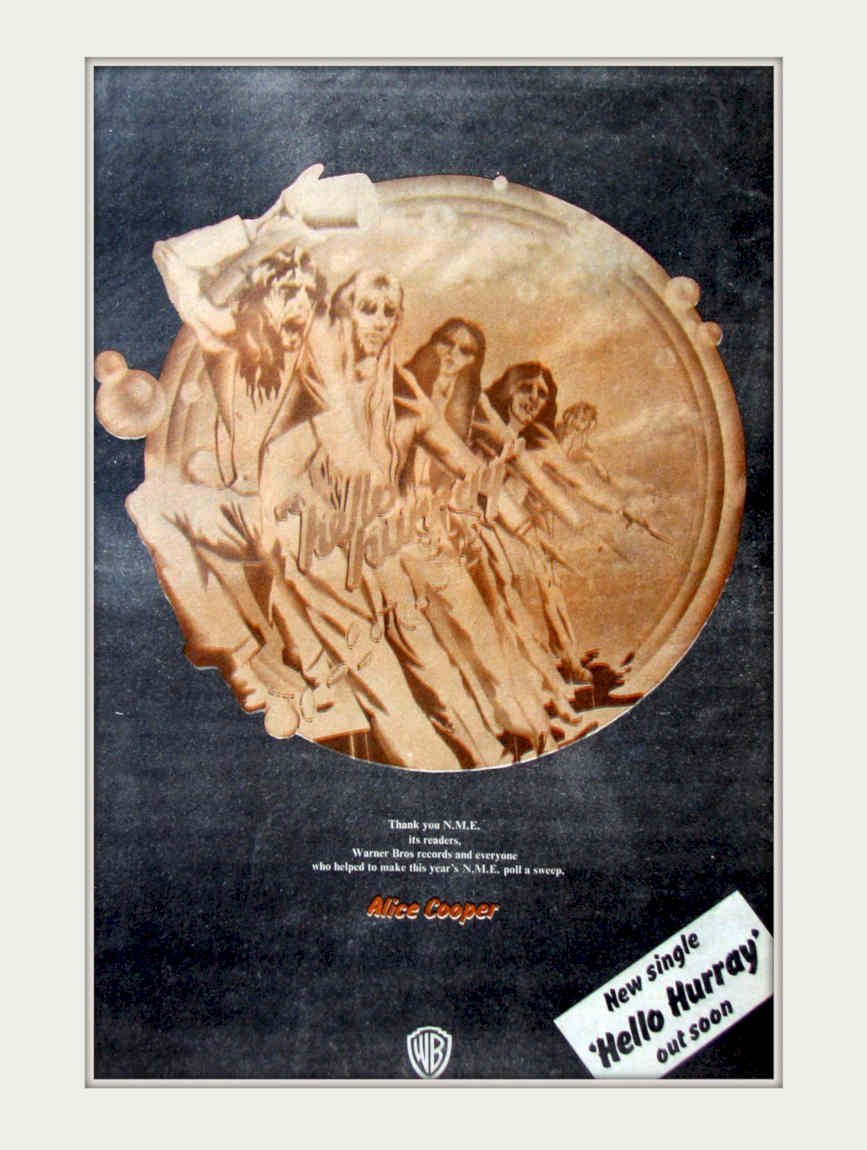 Alice Cooper Skull Vintage Retro Advert Poster A4 Photo Print
