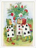 Alice In Wonderland Painting The Roses Vintage Retro Advert Poster A4 Photo Pri