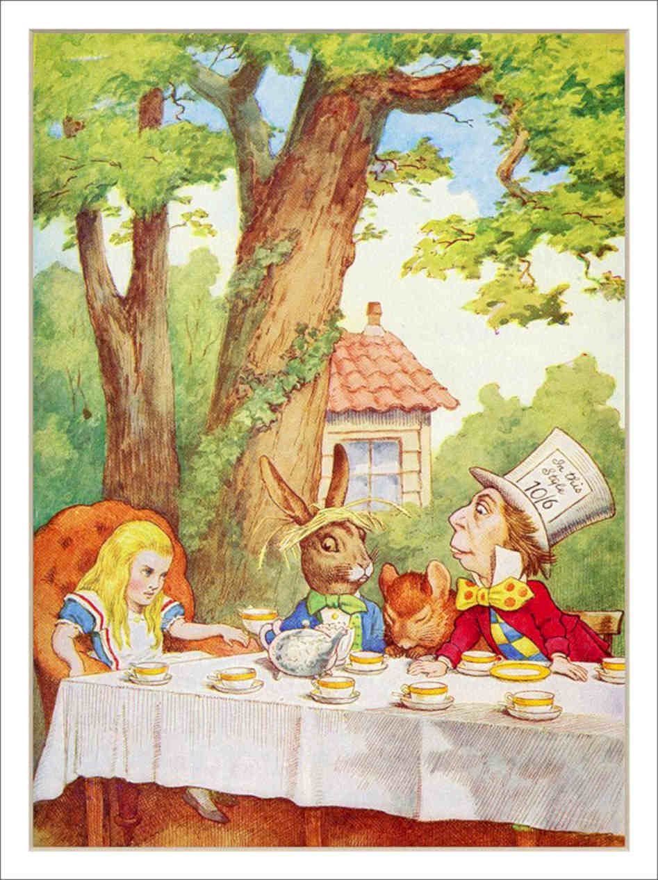 Alice In Wonderland The Mad Tea Party Vintage Retro Advert Poster A4 Photo Prin
