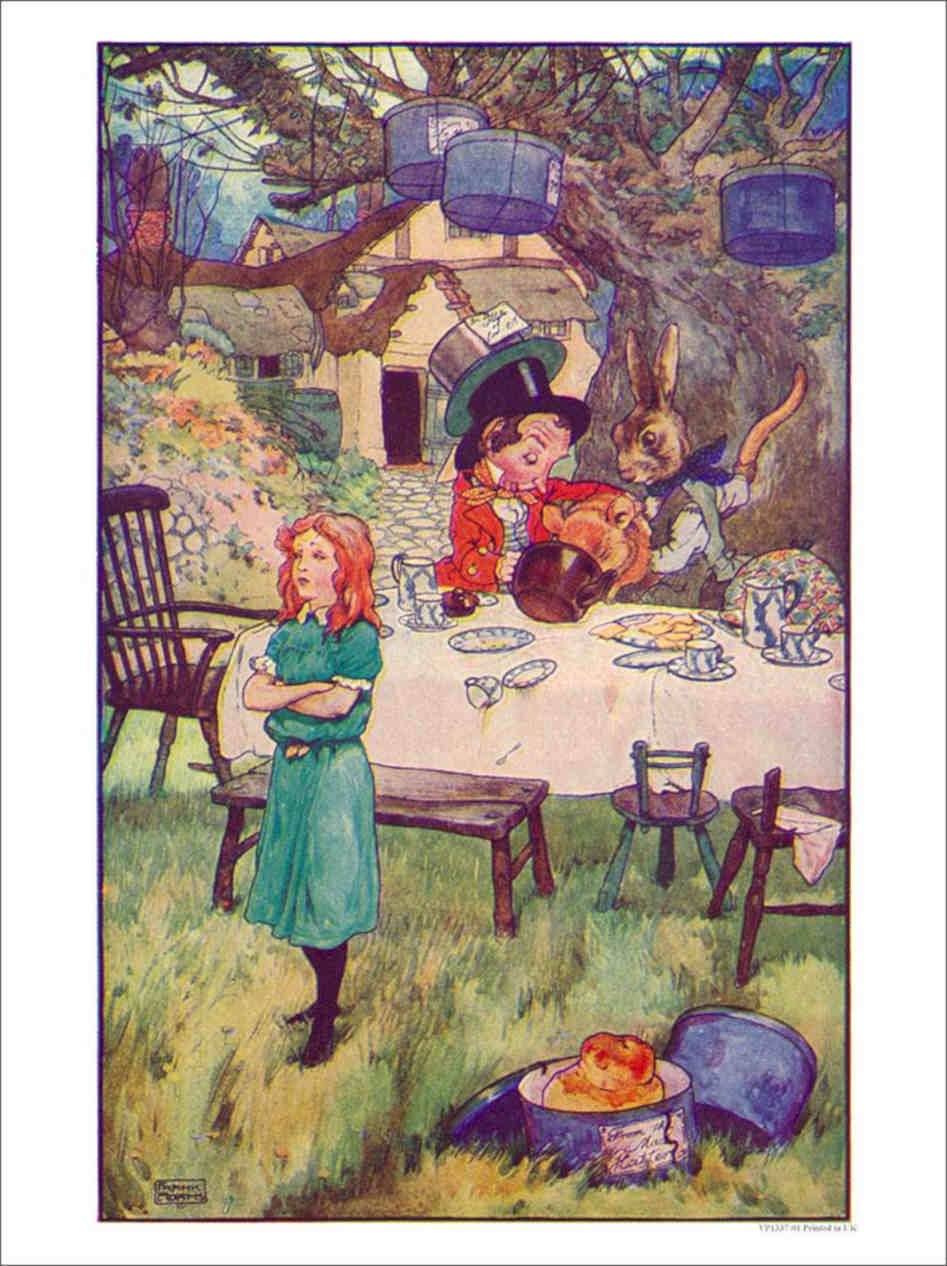 Alice Mad Tea Party Adams Vintage Retro Advert Poster A4 Photo Print