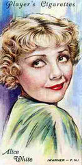 Alice White Cigarette Card film star poster A4 Photo Print