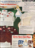 Alice Wonderland Cakes Vintage Retro Advert Ads A4 Photo Print
