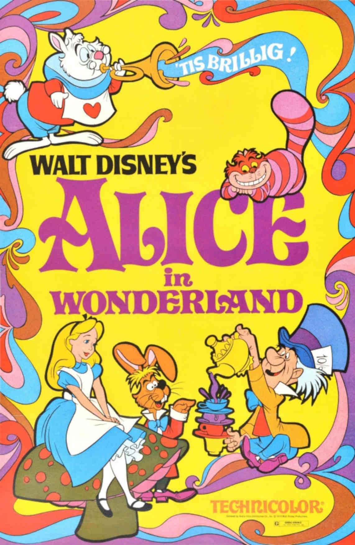 Alice Wonderland Poster 2 Vintage Retro Advert Poster A4 Photo Print