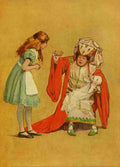 Alice in Wonderland 1915 Alice with Duchess A4 Photo Print