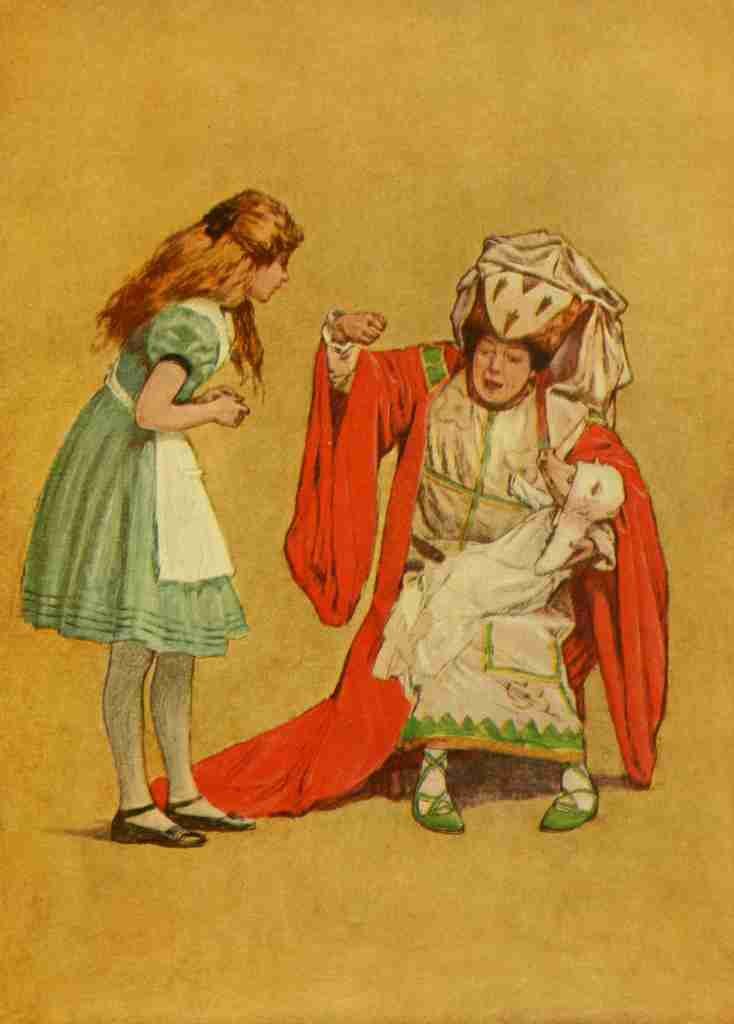 Alice in Wonderland 1915 Alice with Duchess A4 Photo Print