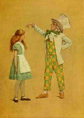 Alice in Wonderland 1915 Alice with Mad Hatter A4 Photo Print