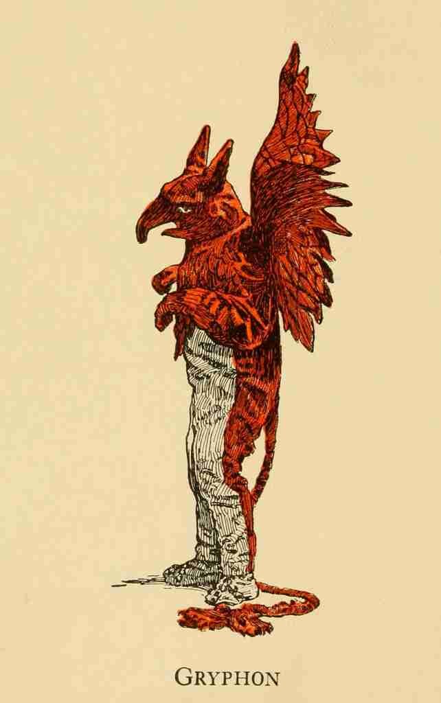 Alice in Wonderland 1915 Gryphon A4 Photo Print