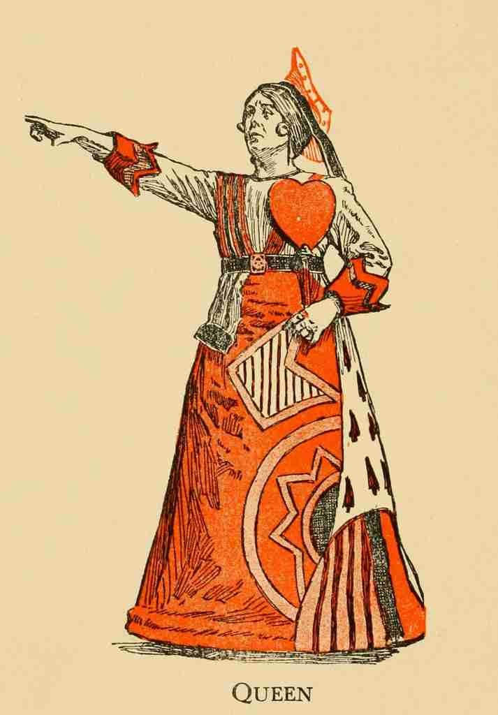 Alice in Wonderland 1915 Queen of Hearts A4 Photo Print