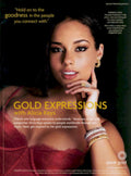 Alicia Keys Gold Vintage Retro Advert Poster A4 Photo Print