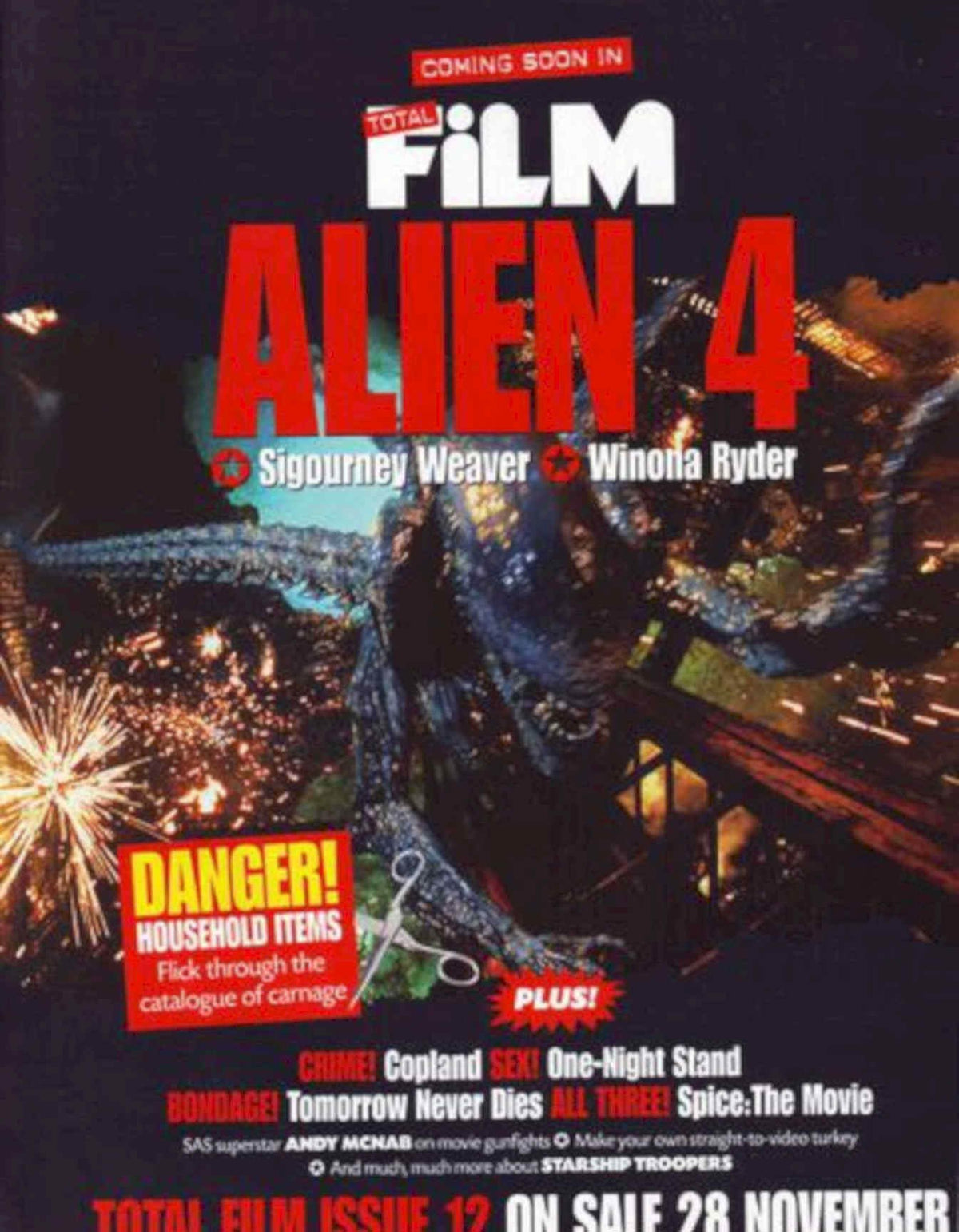 Alien Explosion Xenomorph Vintage Retro Advert Poster A4 Photo Print