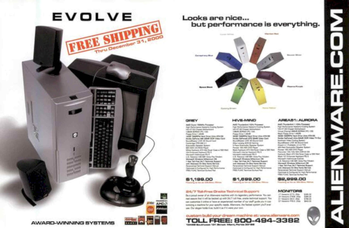 Alienware Area51 Pc Vintage Retro Advert Poster A4 Photo Print