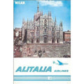 Alitalia Flights To Milan Airline Vis Vintage Retro Advert Poster A4 Photo Prin