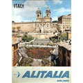 Alitalia Flights To Rome Airline Visu 2 Vintage Retro Advert Poster A4 Photo Pr