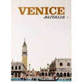 Alitalia Flights To Venice Vintage Retro Advert Poster A4 Photo Print