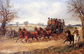 Alken Henry A Coach And Four On An Autumn Road Art A4 Photo Print