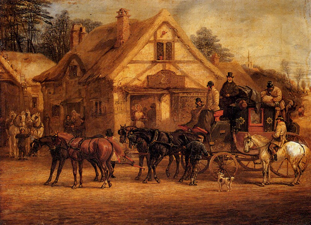 Alken Henry T A Halted Coach Art A4 Photo Print