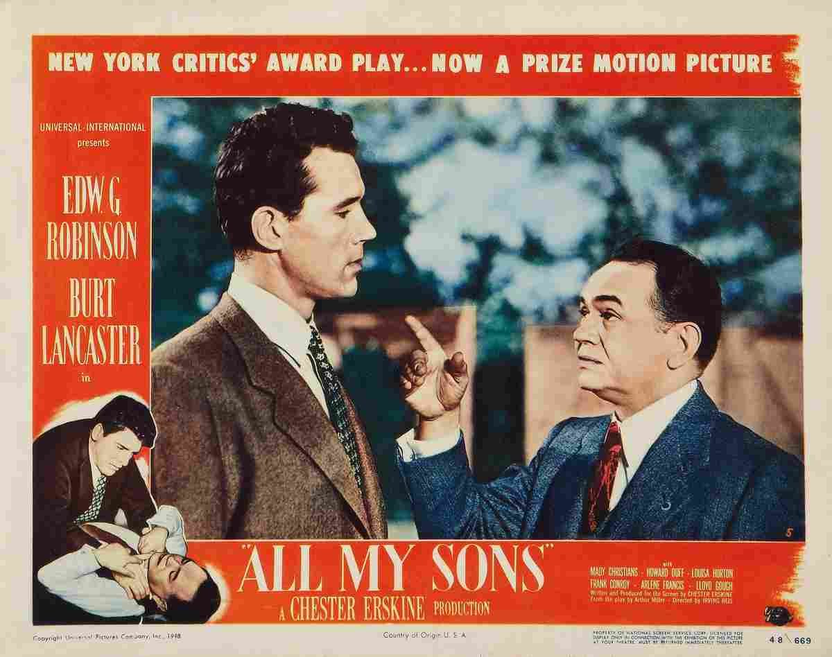 All My Sons 05 film star poster A4 Photo Print