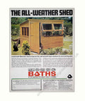 All Weather Shed Vintage Retro Advert Poster A4 Photo Print