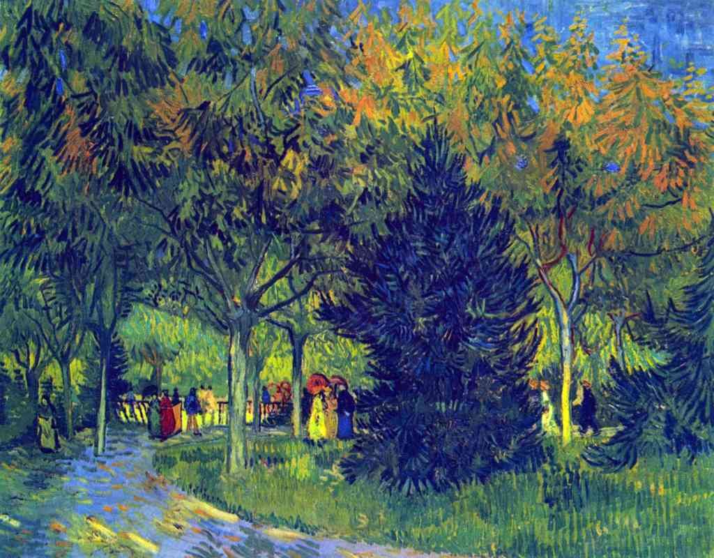 Allee In The Park Van Gogh A4 Photo Print