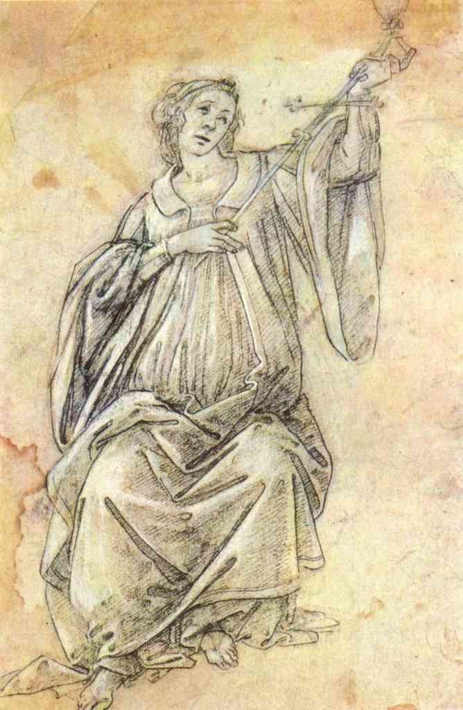 Allegory Of Fidelity Botticelli A4 Photo Print