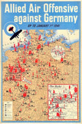 Allied Air Offensive Vintage Retro Advert Poster A4 Photo Print