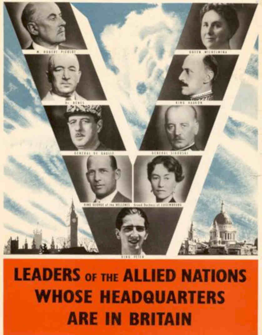 Allied Leaders Wwi Vintage Retro Advert Poster A4 Photo Print