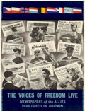 Allied Newspapers Britain Vintage Retro Advert Poster A4 Photo Print