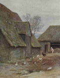 Allingham Helen 1848 1926 Happy England 1904 A Kentish Farmyard A4 Photo Print