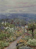 Allingham Helen 1848 1926 Happy England 1904 A Kentish Garden A4 Photo Print