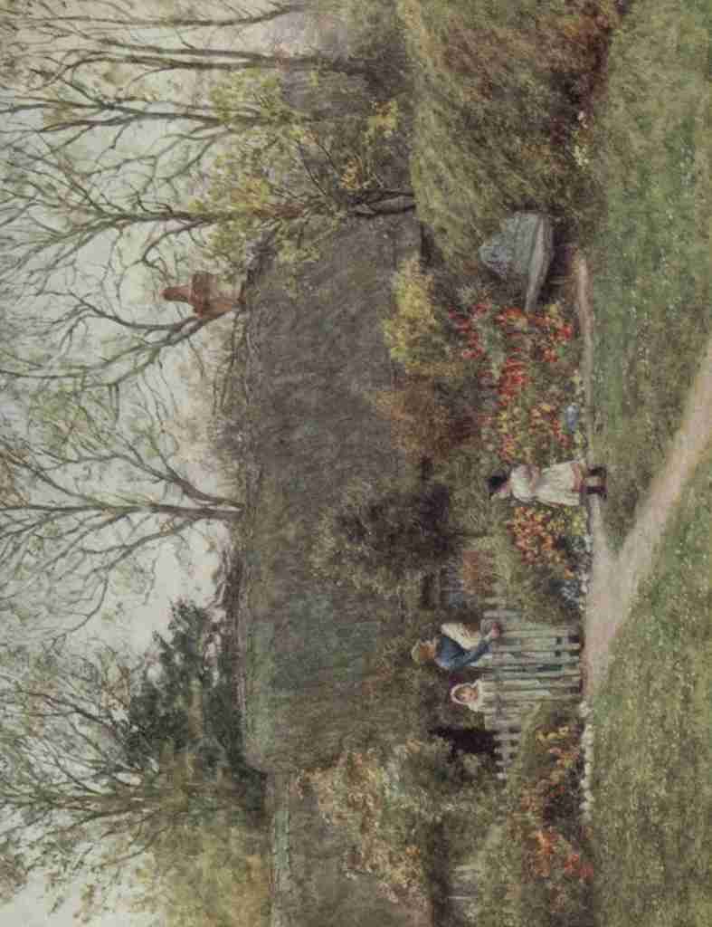 Allingham Helen 1848 1926 Happy England 1904 At Pound Green Freshwater Isle of Wight A4 Photo Print