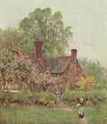 Allingham Helen 1848 1926 Happy England 1904 Cottage at Chiddingfold Vintage A4 Photo Print