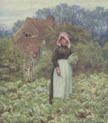 Allingham Helen 1848 1926 Happy England 1904 Cutting Cabbages A4 Photo Print