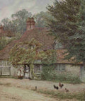 Allingham Helen 1848 1926 Happy England 1904 The Fish shop Haslemere A4 Photo Print