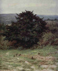 Allingham Helen 1848 1926 Happy England 1904 The old Yew Tree A4 Photo Print