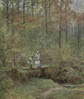 Allingham Helen 1848 1926 Happy England 1904 Tig Bridge Surrey A4 Photo Print