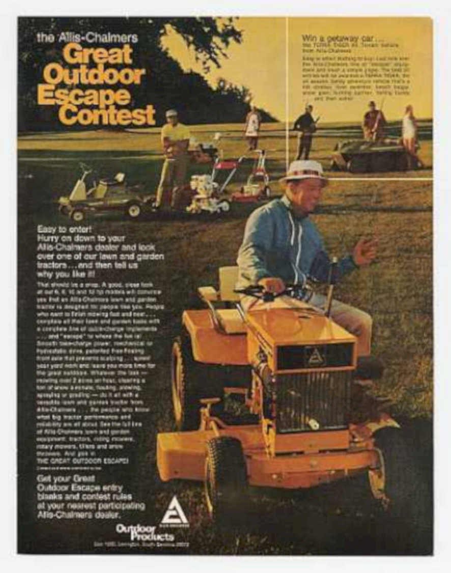 Allis Chalmers Escape Vintage Retro Advert Ads A4 Photo Print