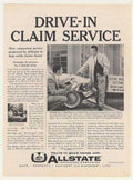 Allstate Claim Service Vintage Retro Advert Ads A4 Photo Print
