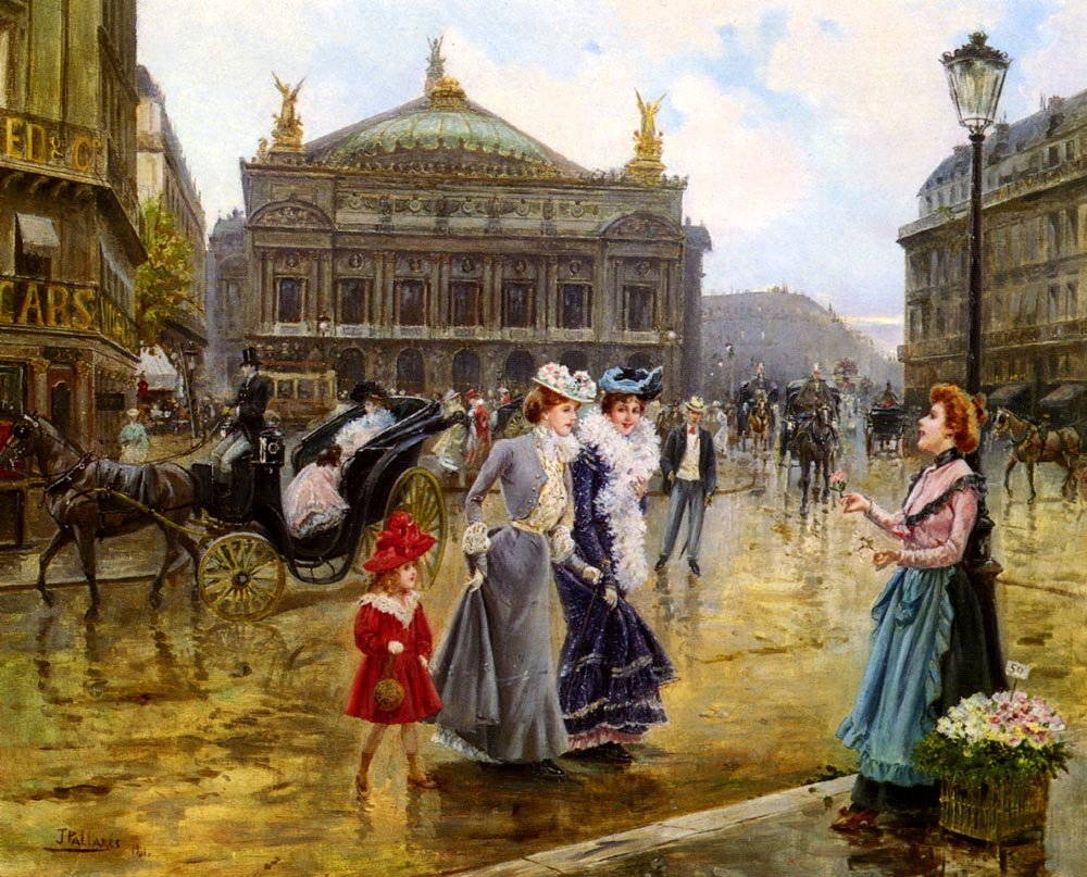 Allustante Joaquin Pallares y LOpera Paris Art A4 Photo Print