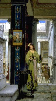 Alma Tadema In The Temple Opus 89 1871 Lawrence Alma Tadema A4 Photo Print
